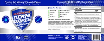 160 Wipe Label (160 Wipes)